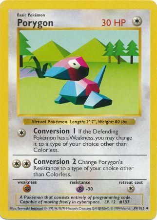 Porygon (39/102) [Base Set Shadowless Unlimited] | Chromatic Games