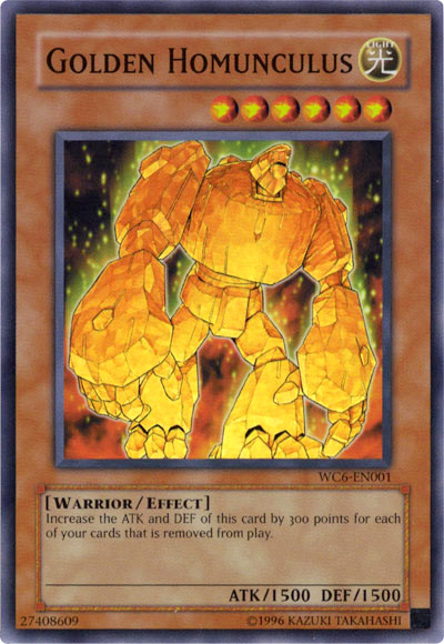 Golden Homunculus [WC6-EN001] Super Rare | Chromatic Games