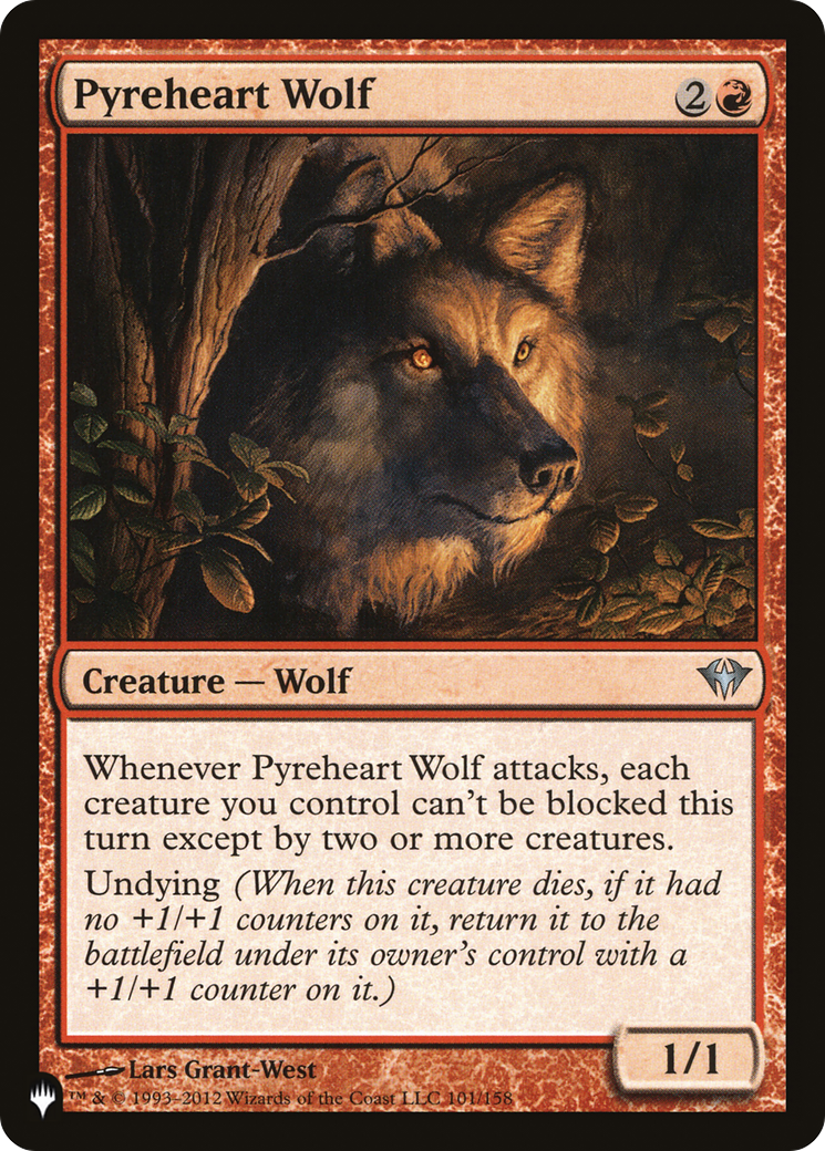 Pyreheart Wolf [The List Reprints] | Chromatic Games