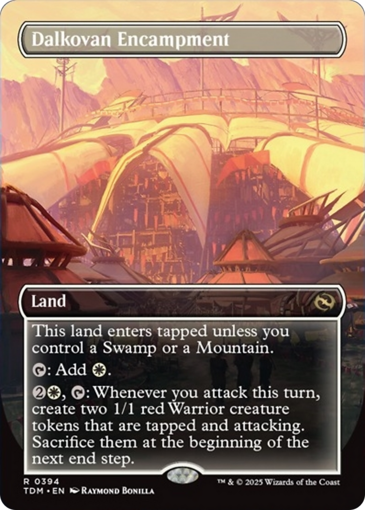 Dalkovan Encampment (Borderless) [Tarkir: Dragonstorm] | Chromatic Games