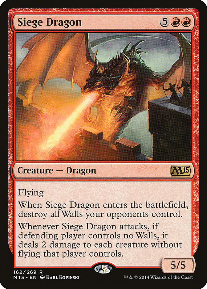 Siege Dragon 162 (Magic 2015 (M15))  | Chromatic Games