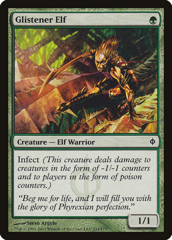Glistener Elf 111 (New Phyrexia)  | Chromatic Games