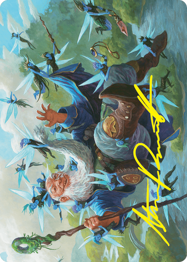 Mischievous Mystic Art Card (7/54) (Gold-Stamped Signature) [Foundations Art Series] | Chromatic Games