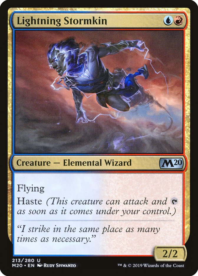 Lightning Stormkin 213/280 (Core Set 2020)  | Chromatic Games