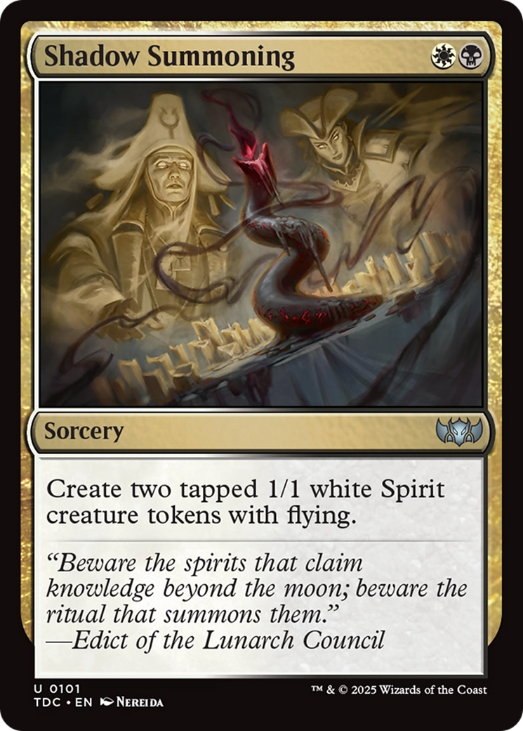 Shadow Summoning [Tarkir: Dragonstorm Commander] | Chromatic Games