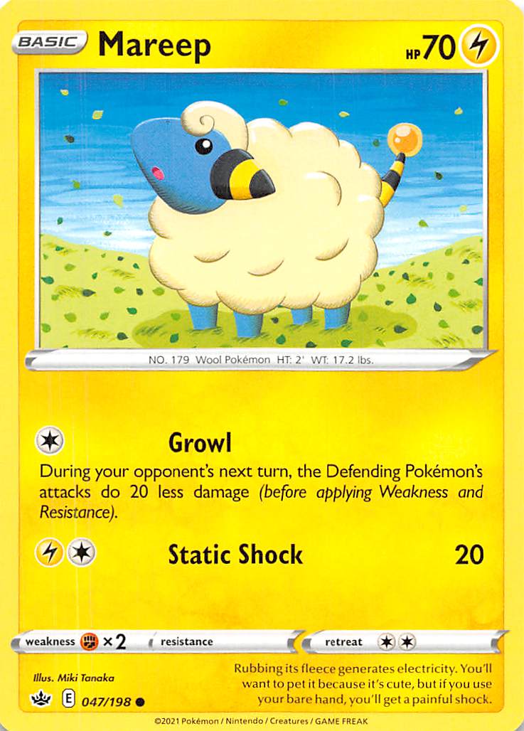 Mareep (047/198) [Sword & Shield: Chilling Reign] | Chromatic Games