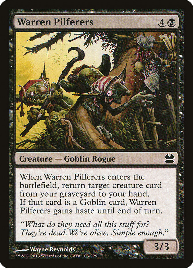 Warren Pilferers 103/229 (Modern Masters)  - Foil | Chromatic Games