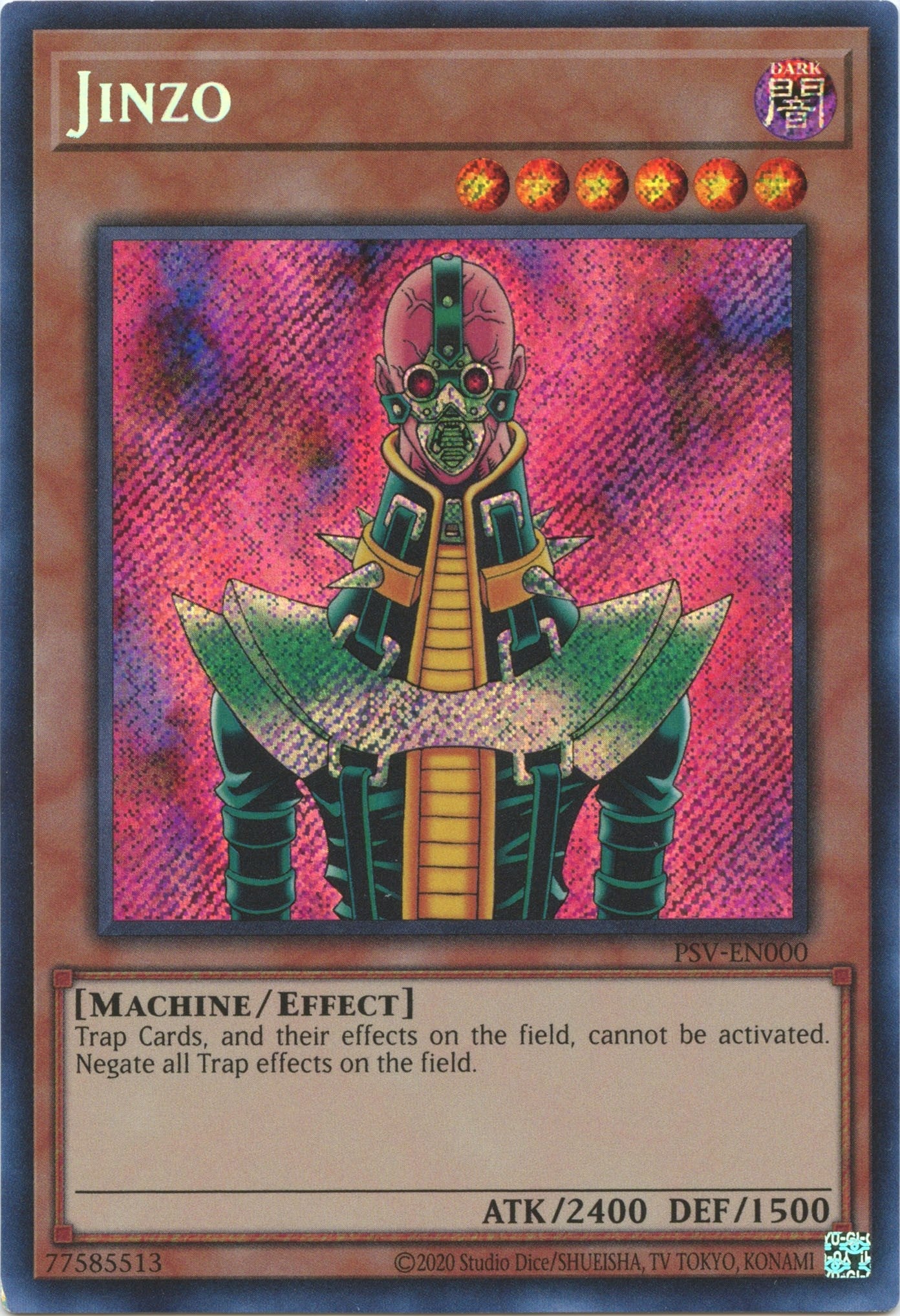 Jinzo (25th Anniversary) [PSV-EN000] Secret Rare | Chromatic Games