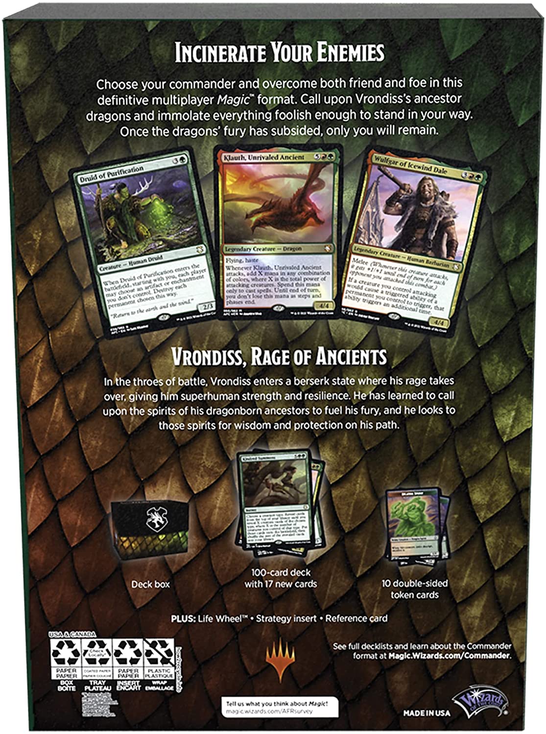 Dungeons & Dragons: Adventures in the Forgotten Realms - Commander Deck (Draconic Rage) | Chromatic Games