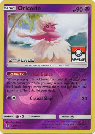 Oricorio (55/145) (League Promo 2nd Place) [Sun & Moon: Guardians Rising] | Chromatic Games