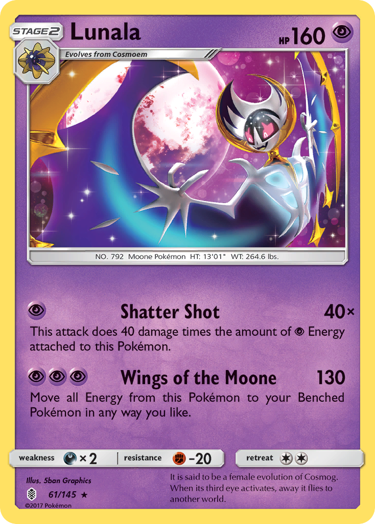 Lunala (61/145) [Sun & Moon: Guardians Rising] | Chromatic Games