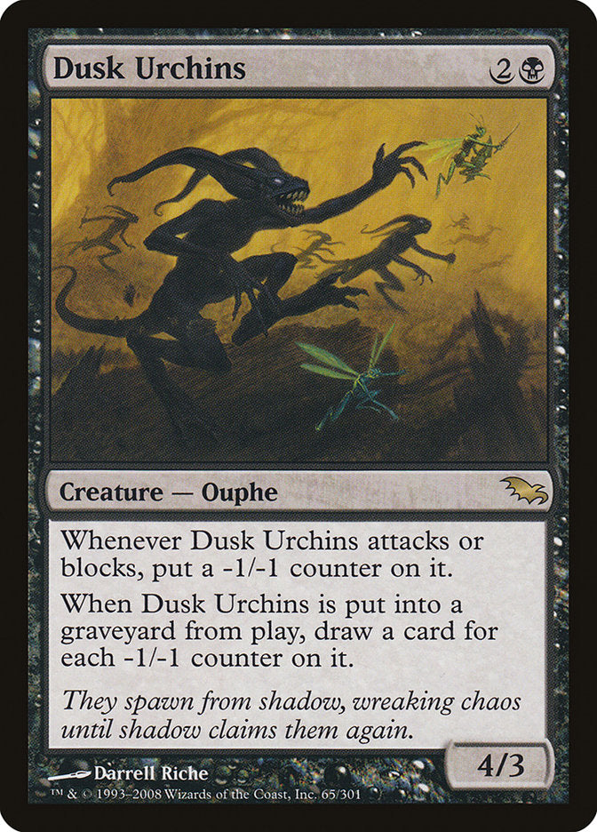 Dusk Urchins 65/301 (Shadowmoor)  - Foil | Chromatic Games