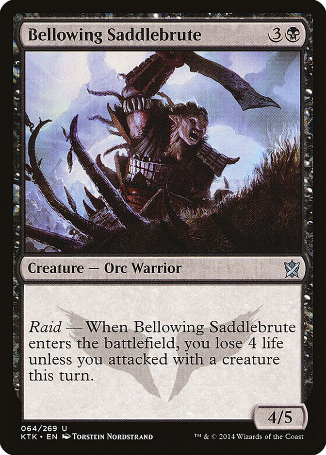 Bellowing Saddlebrute 64 (Khans of Tarkir)  | Chromatic Games