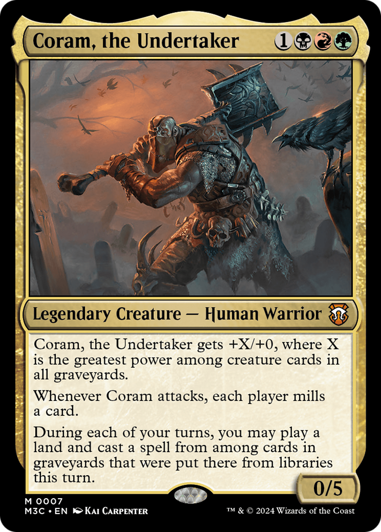 Coram, the Undertaker [Modern Horizons 3 Commander] | Chromatic Games