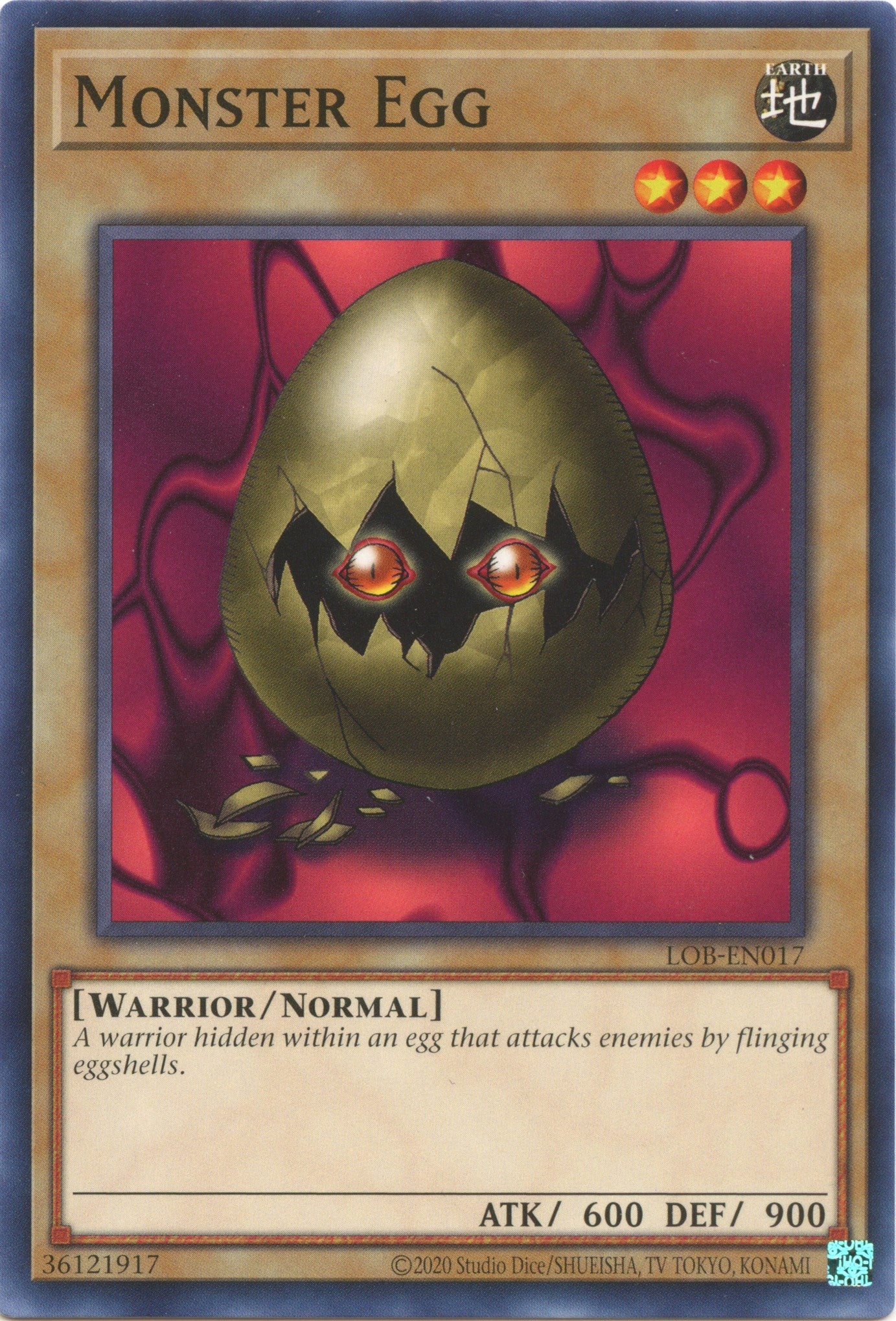 Monster Egg (25th Anniversary) [LOB-EN017] Common | Chromatic Games