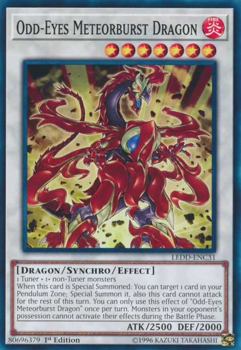 Odd-Eyes Meteorburst Dragon [LEDD-ENC31] Common | Chromatic Games