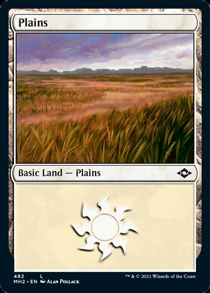 Plains (482) (Foil Etched) [Modern Horizons 2] | Chromatic Games