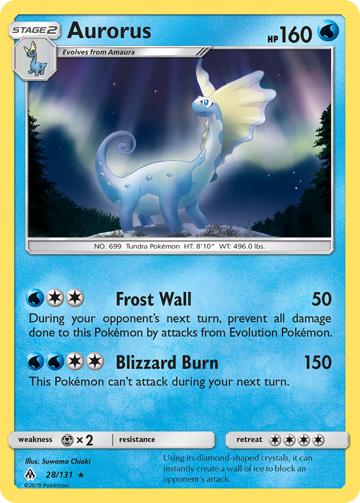 Aurorus (28/131) [Sun & Moon: Forbidden Light] | Chromatic Games