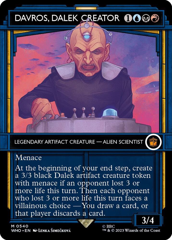 Davros, Dalek Creator 540/331 (Universes Beyond: Doctor Who)  - Showcase Foil | Chromatic Games