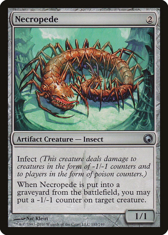 Necropede 185 (Scars of Mirrodin)  - Foil | Chromatic Games