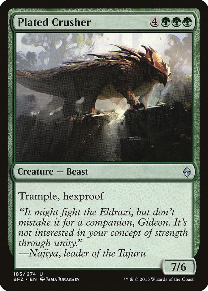 Plated Crusher 183/274 (Battle for Zendikar)  | Chromatic Games