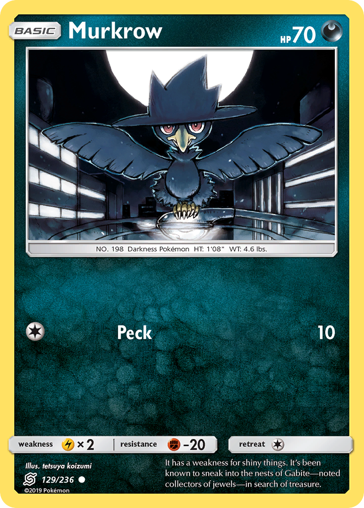 Murkrow (129/236) [Sun & Moon: Unified Minds] | Chromatic Games