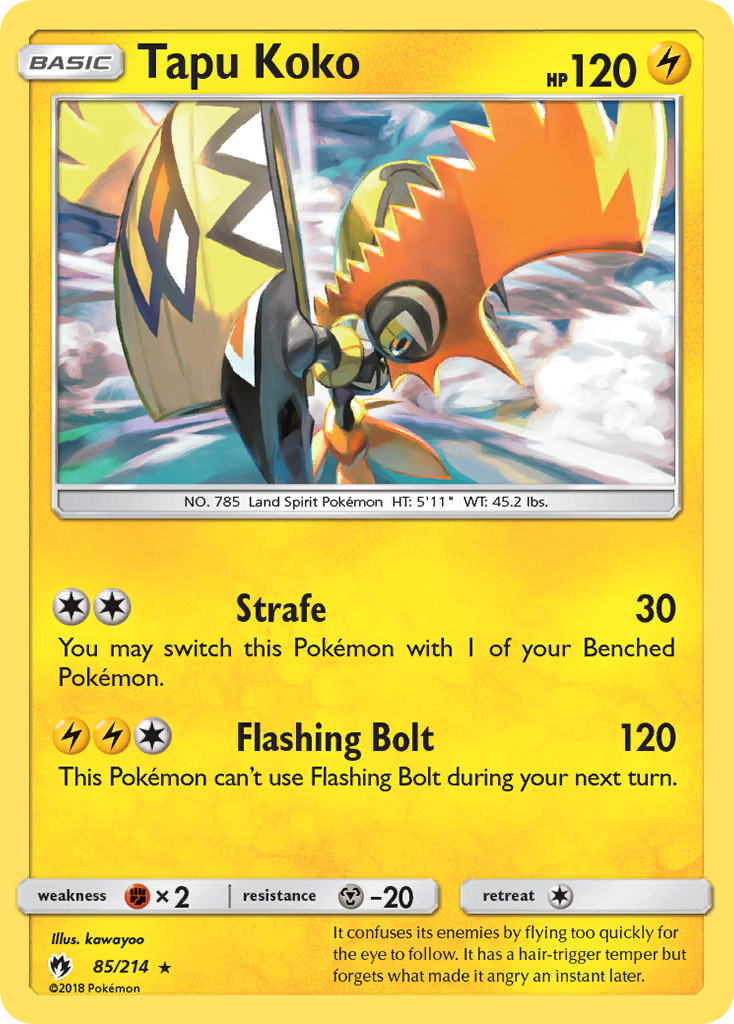 Tapu Koko (85/214) [Sun & Moon: Lost Thunder] | Chromatic Games