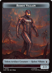 Soldier // Robot Villain Double-Sided Token [Marvel Super Heroes Tokens] | Chromatic Games