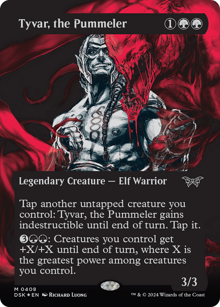 Tyvar, the Pummeler (Showcase) (Textured) [Duskmourn: House of Horror] | Chromatic Games