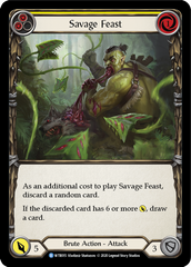 Savage Feast (Yellow) [U-WTR015] (Welcome to Rathe Unlimited)  Unlimited Normal | Chromatic Games