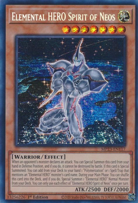 Elemental HERO Spirit of Neos [MP23-EN117] Prismatic Secret Rare | Chromatic Games