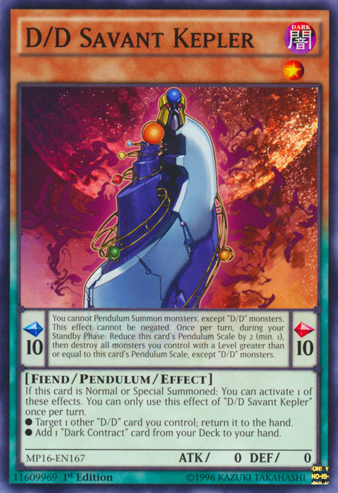 D/D Savant Kepler [MP16-EN167] Common | Chromatic Games