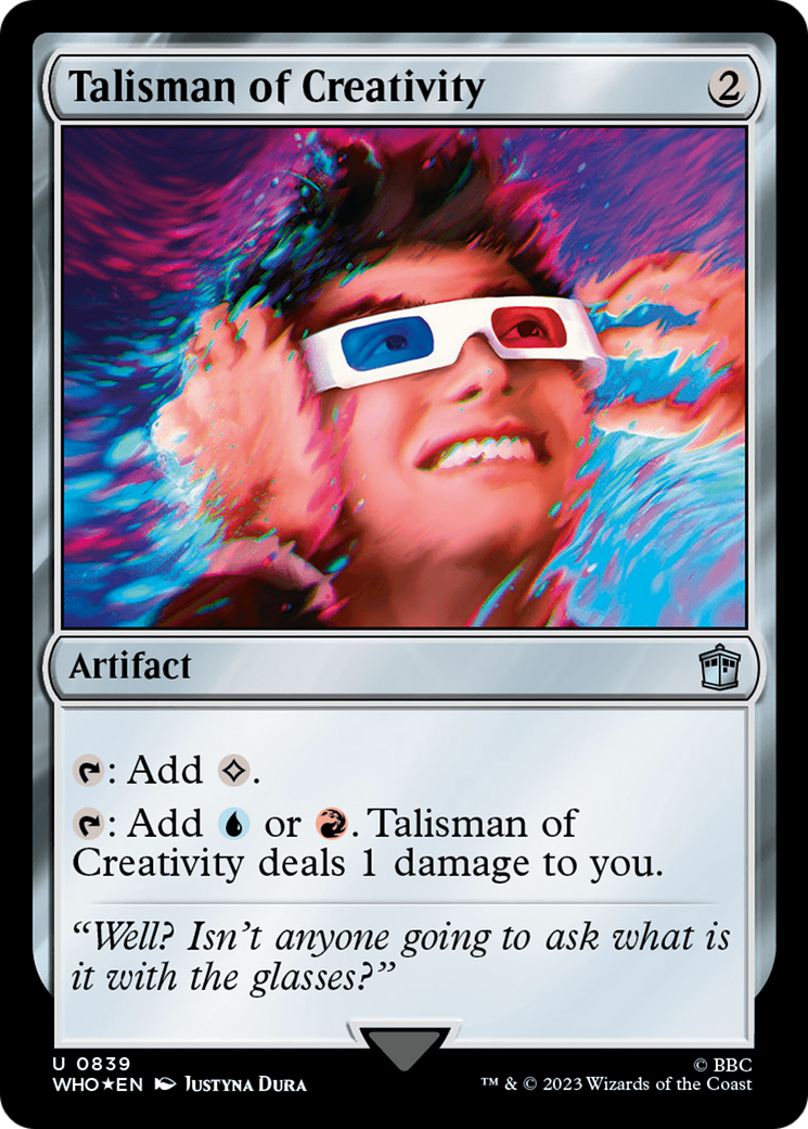 Talisman of Creativity (Surge Foil) [Doctor Who] | Chromatic Games