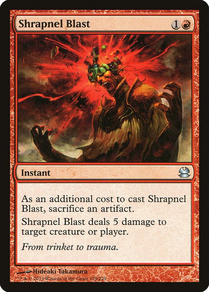 Shrapnel Blast 129/229 (Modern Masters)  - Foil | Chromatic Games