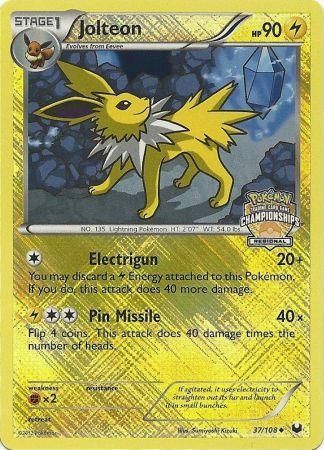 Jolteon (37/108) (Regional Championship) [League & Championship Cards] | Chromatic Games