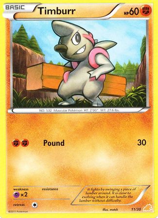 Timburr (11/30) [Black & White: Trainer Kit - Excadrill] | Chromatic Games