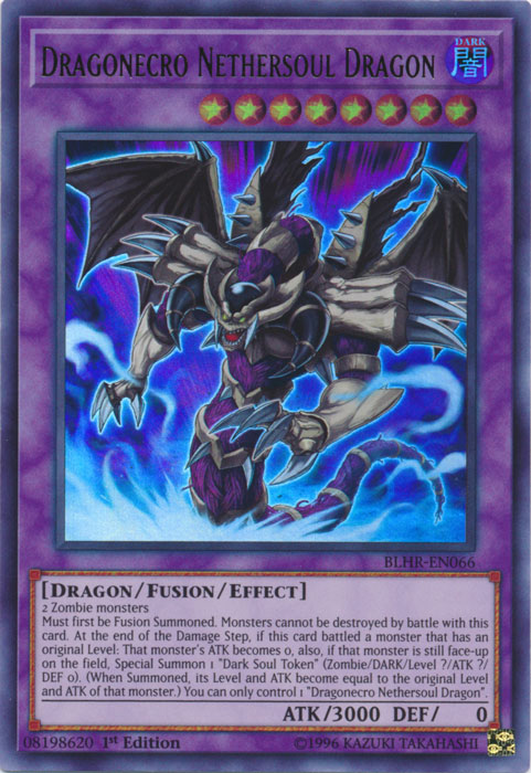 Dragonecro Nethersoul Dragon [BLHR-EN066] Ultra Rare | Chromatic Games