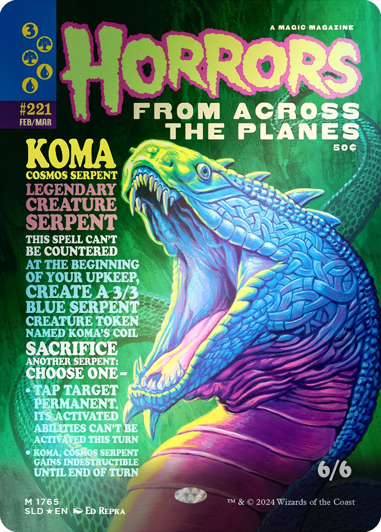 Koma, Cosmos Serpent (Rainbow Foil) [Secret Lair Drop Series] | Chromatic Games