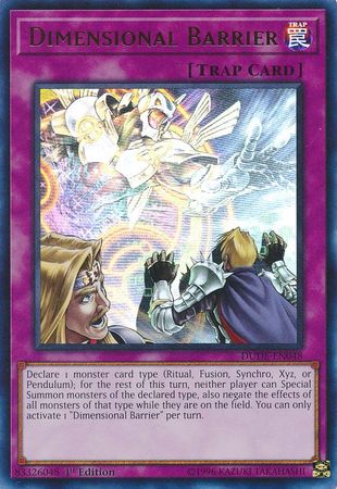 Dimensional Barrier [DUDE-EN048] Ultra Rare | Chromatic Games