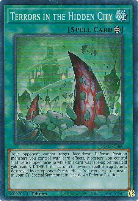 Terrors in the Hidden City [DABL-EN069] Super Rare | Chromatic Games