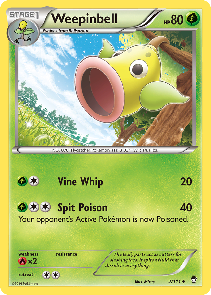 Weepinbell (2/111) [XY: Furious Fists] | Chromatic Games