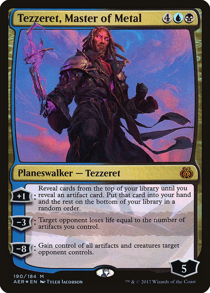 Tezzeret, Master of Metal 190/184 (Aether Revolt)  - Foil | Chromatic Games