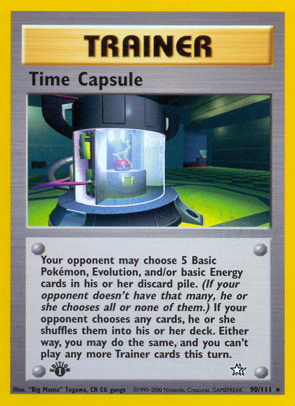 Time Capsule (90/111) [Neo Genesis 1st Edition] | Chromatic Games