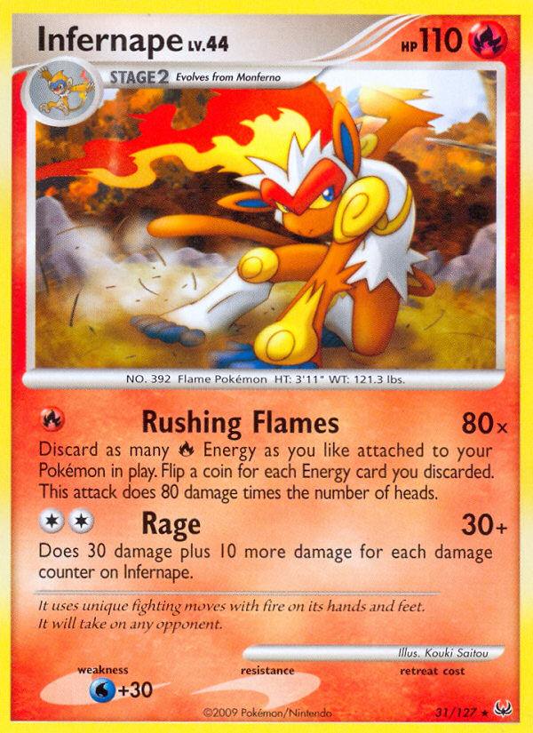 Infernape (31/127) [Platinum: Base Set] | Chromatic Games