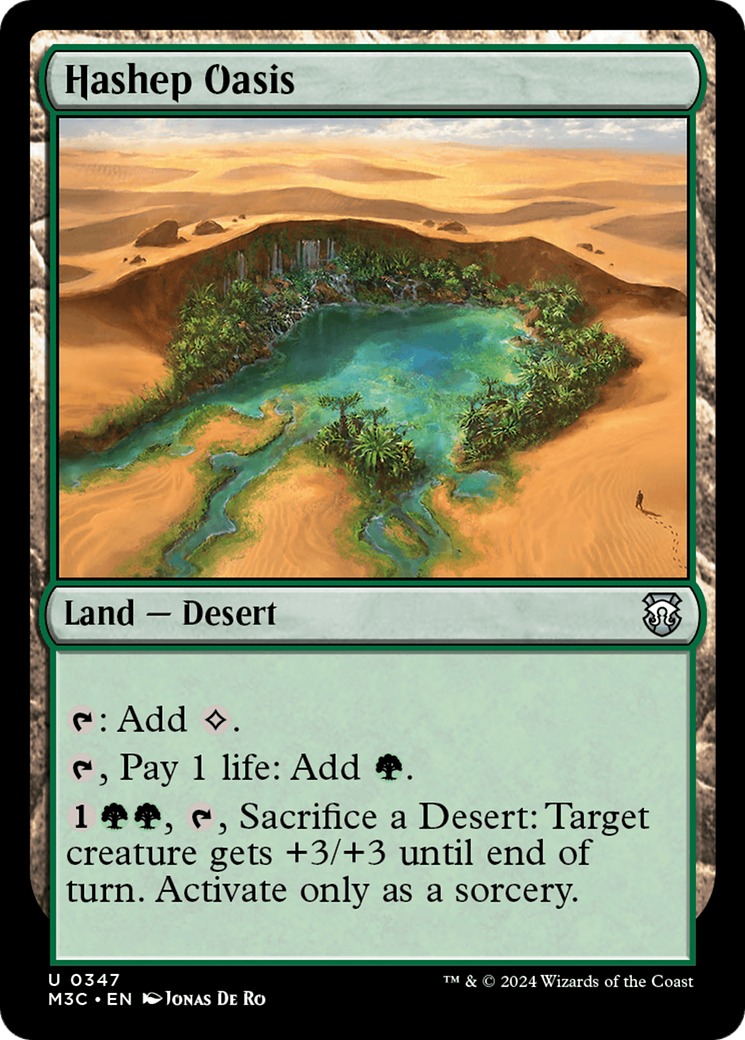 Hashep Oasis (Ripple Foil) [Modern Horizons 3 Commander] | Chromatic Games