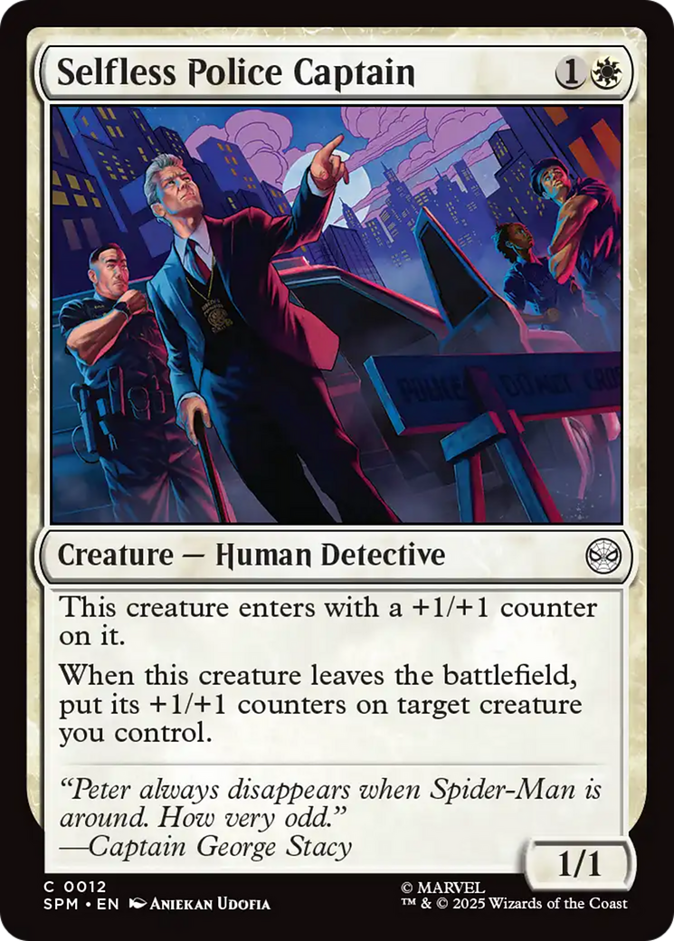 Selfless Police Captain [Marvel's Spider-Man] | Chromatic Games