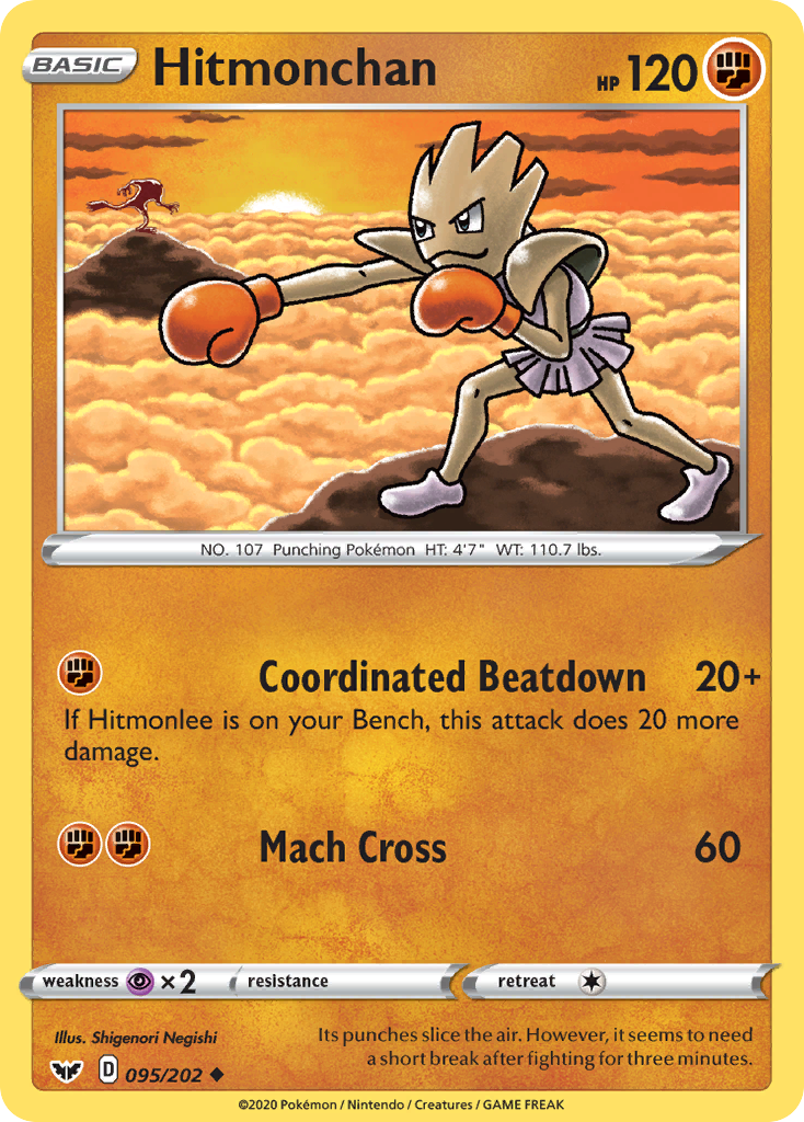 Hitmonchan (095/202) [Sword & Shield: Base Set] | Chromatic Games