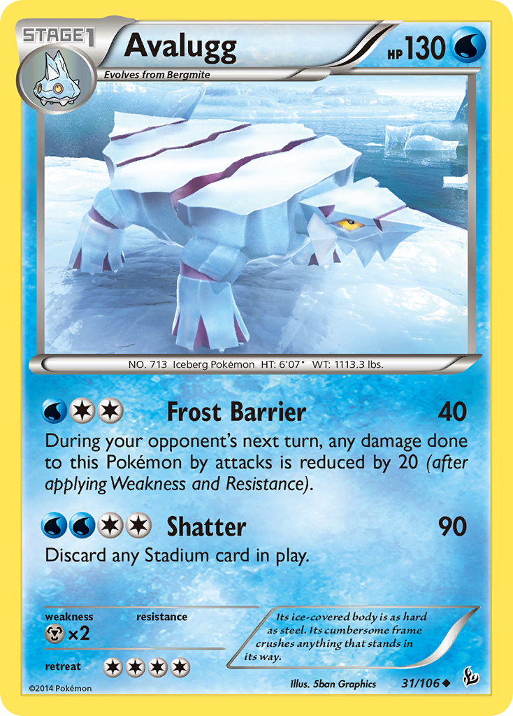 Avalugg (31/106) [XY: Flashfire] | Chromatic Games