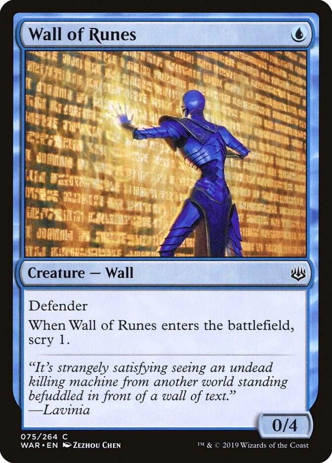 Wall of Runes 75/264 (War of the Spark)  | Chromatic Games