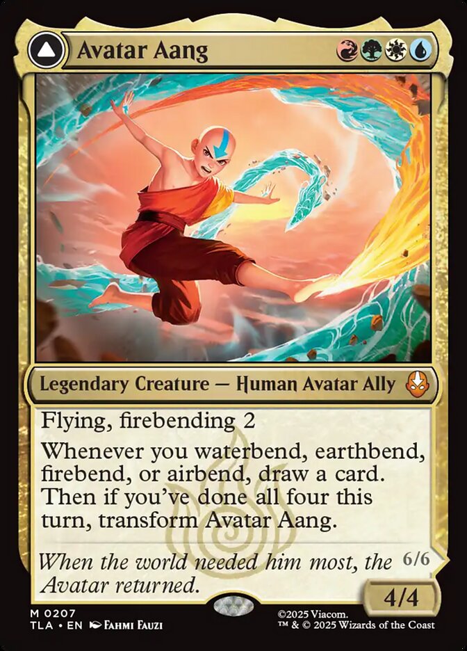 Avatar Aang // Aang, Master of Elements 207 (Avatar: The Last Airbender)  | Chromatic Games